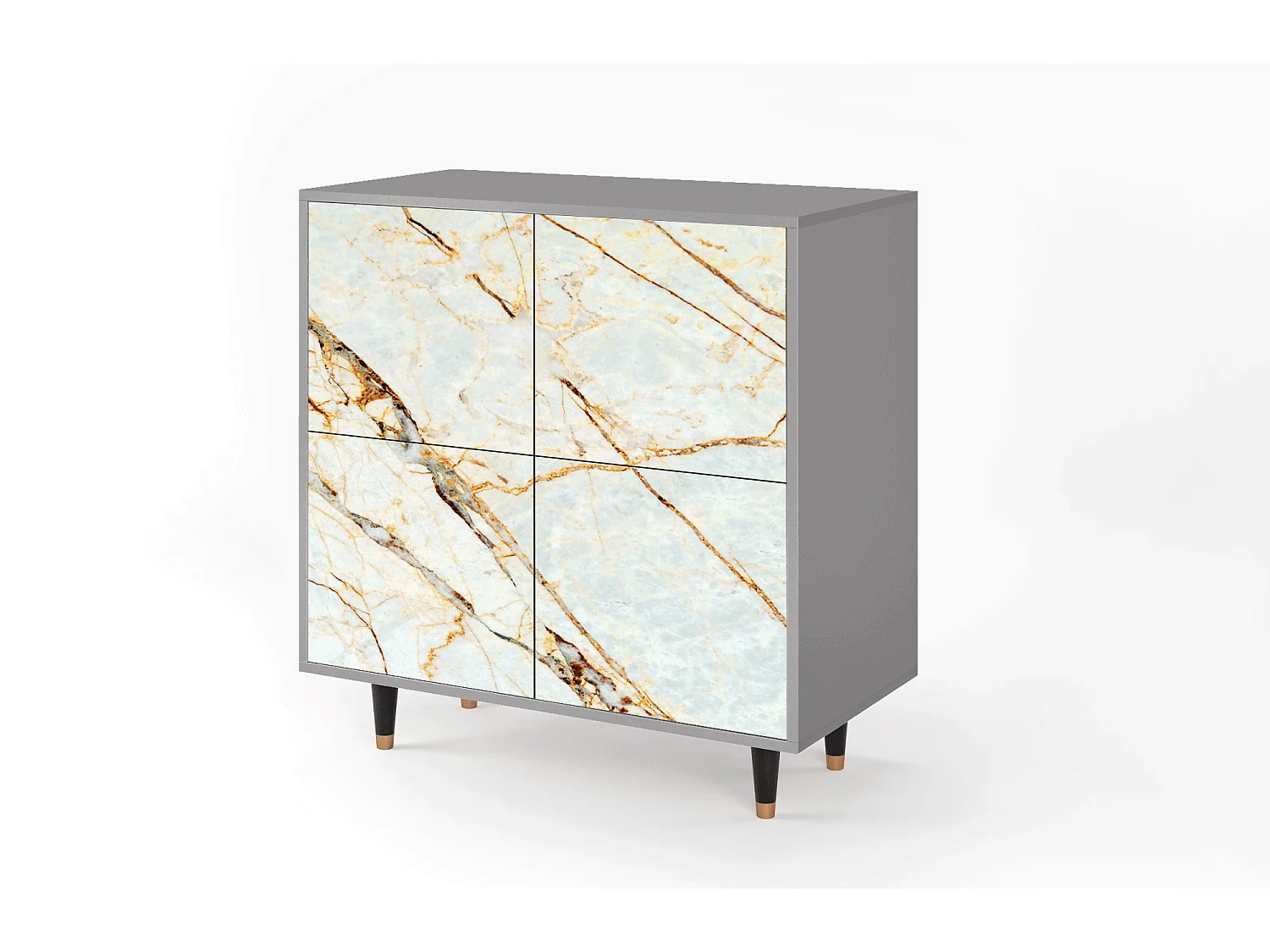Aparador - 94x96x48 cm - BS3 - Areiay Marble, Cinza