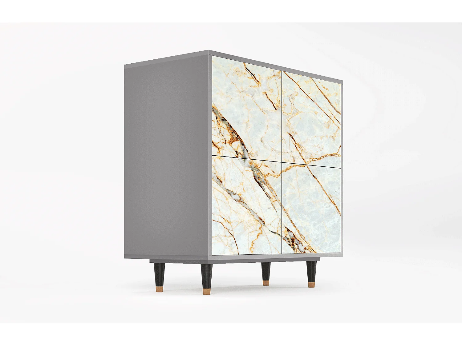 Aparador - 94x96x48 cm - BS3 - Areiay Marble, Cinza