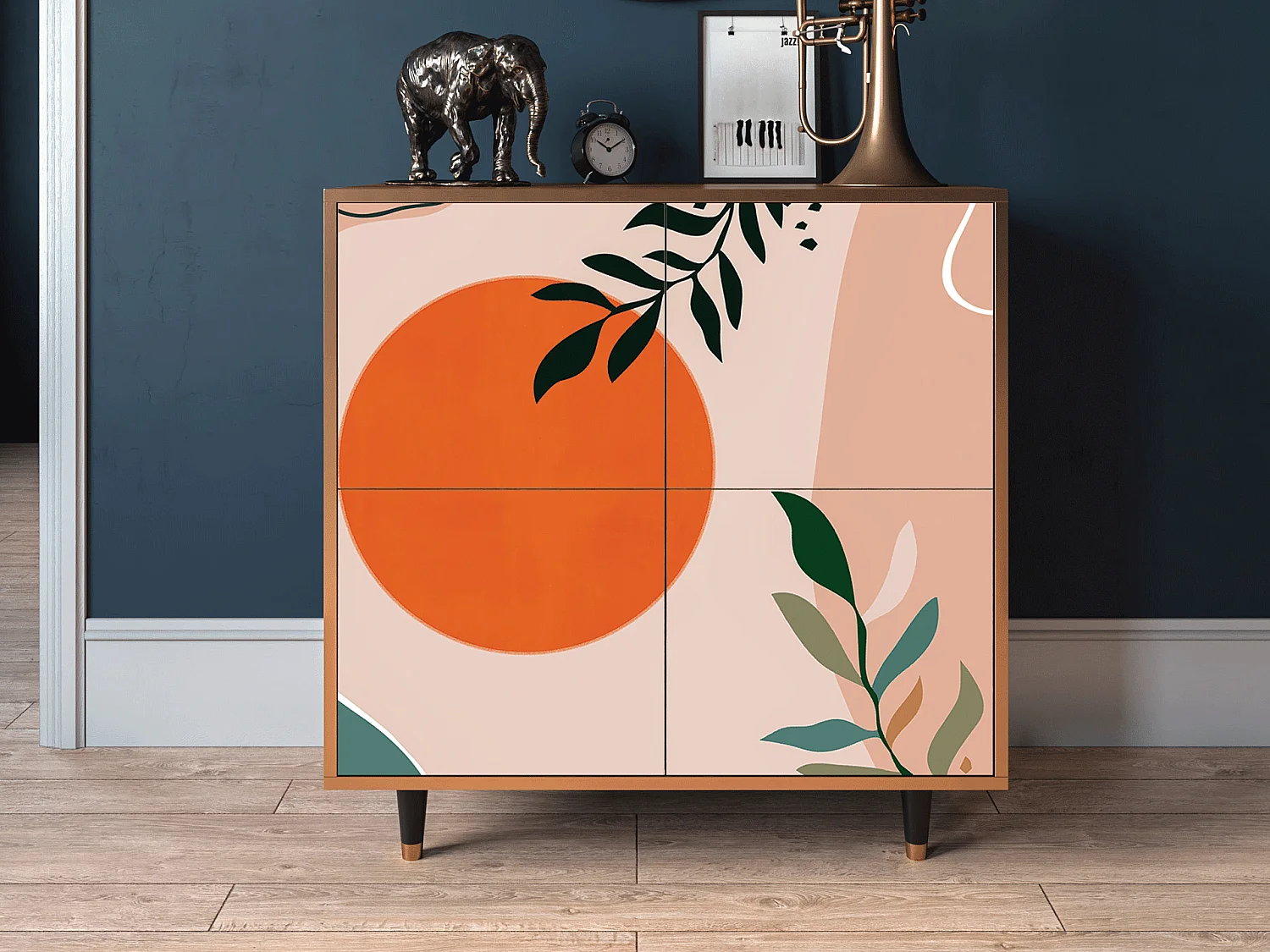 Credenza - 94x96x48 cm - BS3 - Artwork, Noce