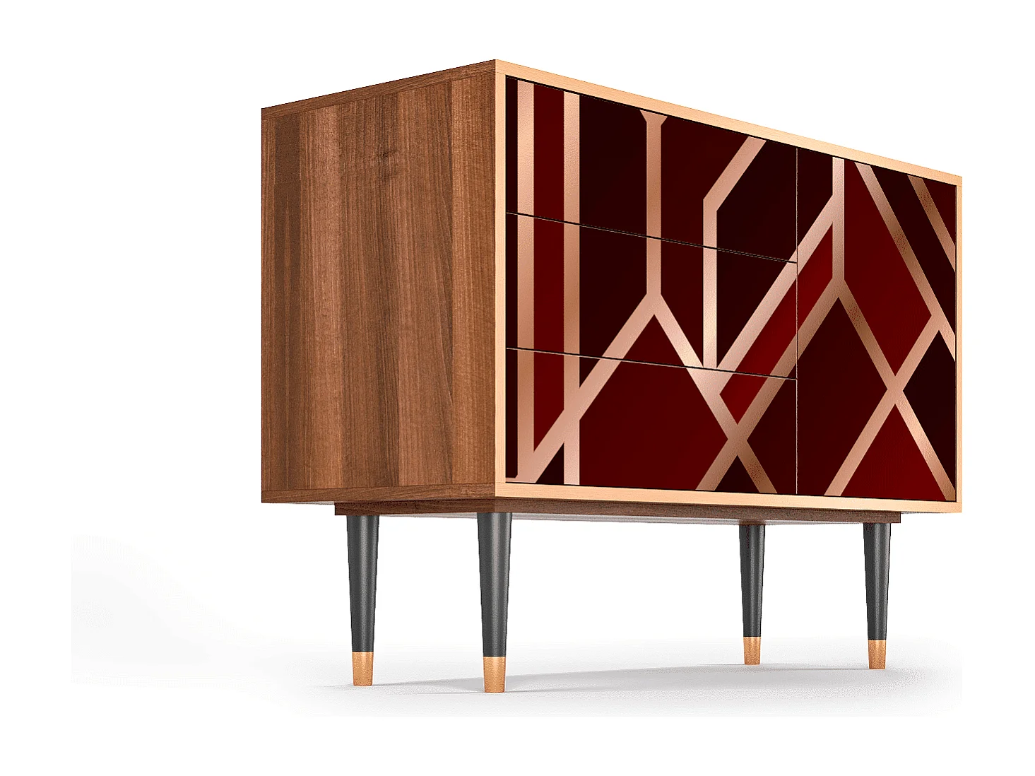 Sideboard - 115х84х41 cm - S3 - Velvet 1920's, Walnuss