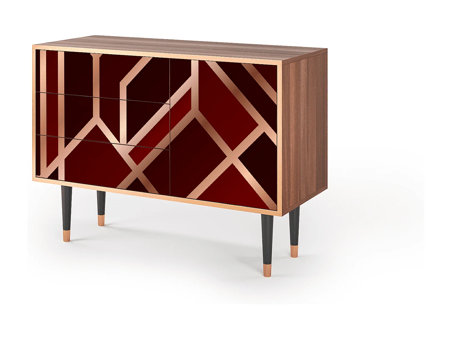 Credenza - 115х84х41 cm - S3 - Velvet 1920's, Noce