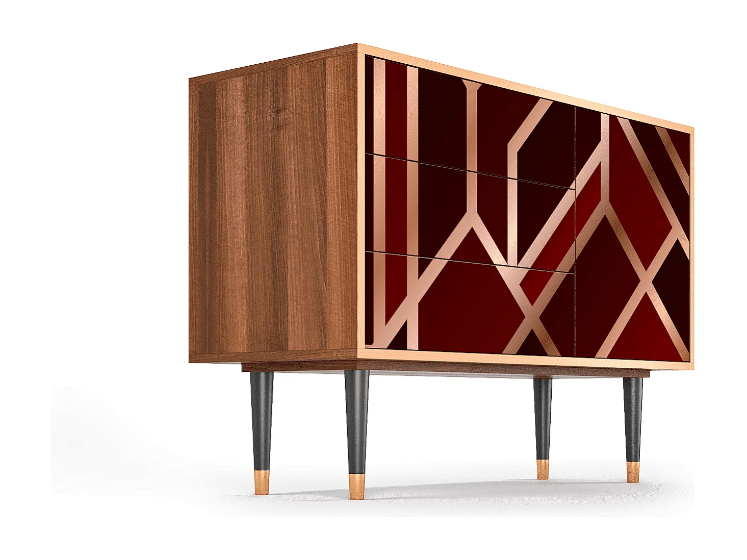 Credenza - 115х84х41 cm - S3 - Velvet 1920's, Noce