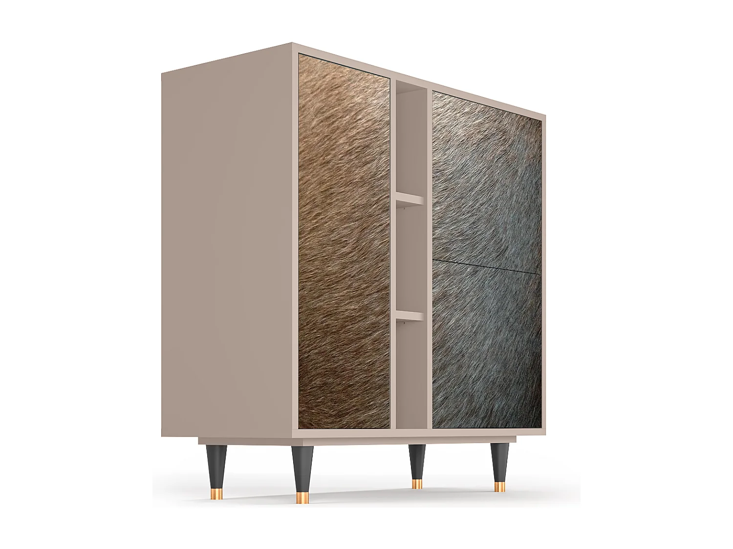 Sideboard - 94х96х41 cm - BS5 - Peanut Hair, Latte