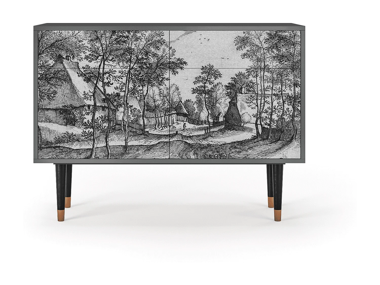 Sideboard - 115x85x48 cm - BS4 - Village Road, Anthrazit