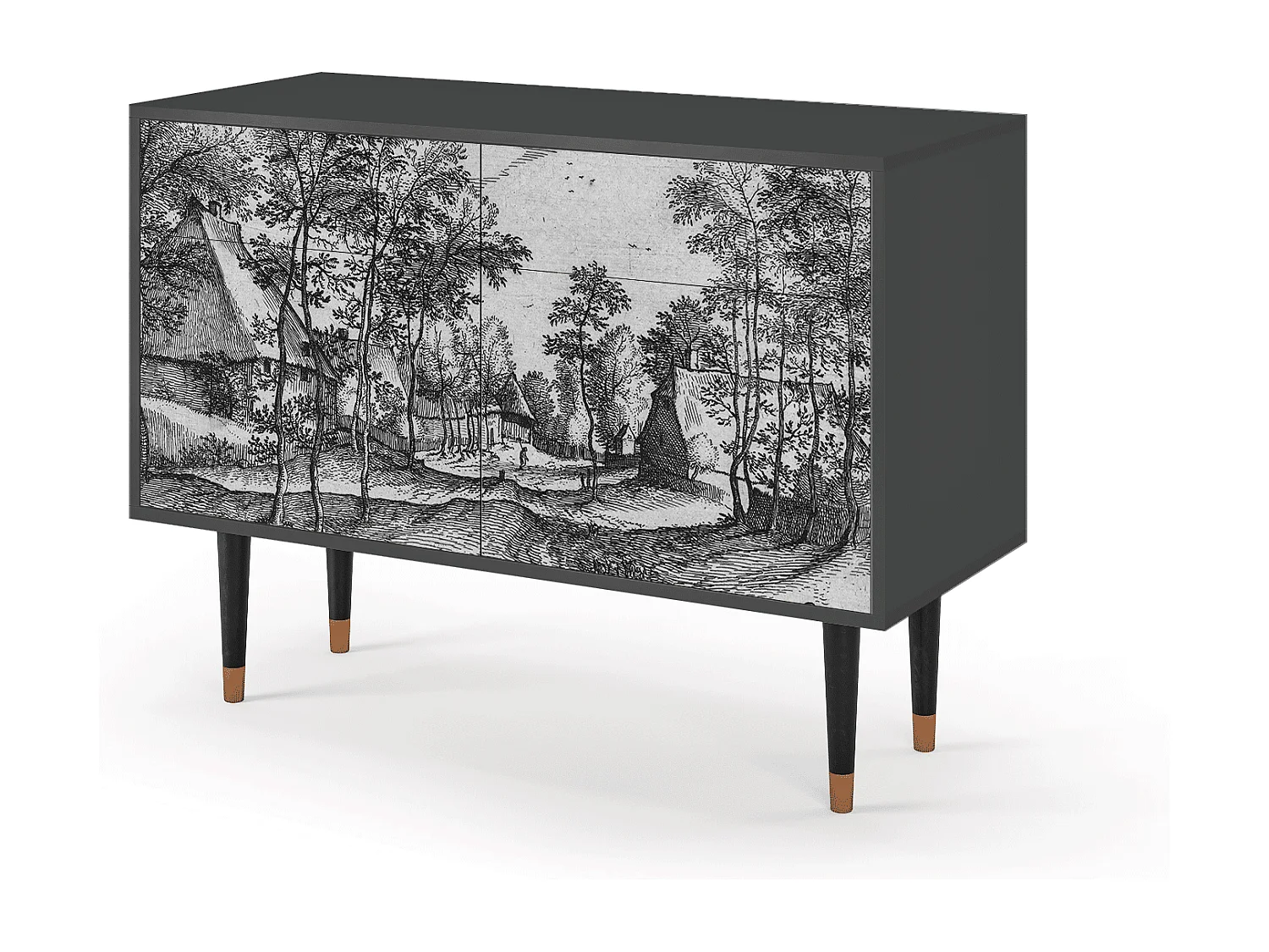 Sideboard - 115x85x48 cm - BS4 - Village Road, Anthrazit