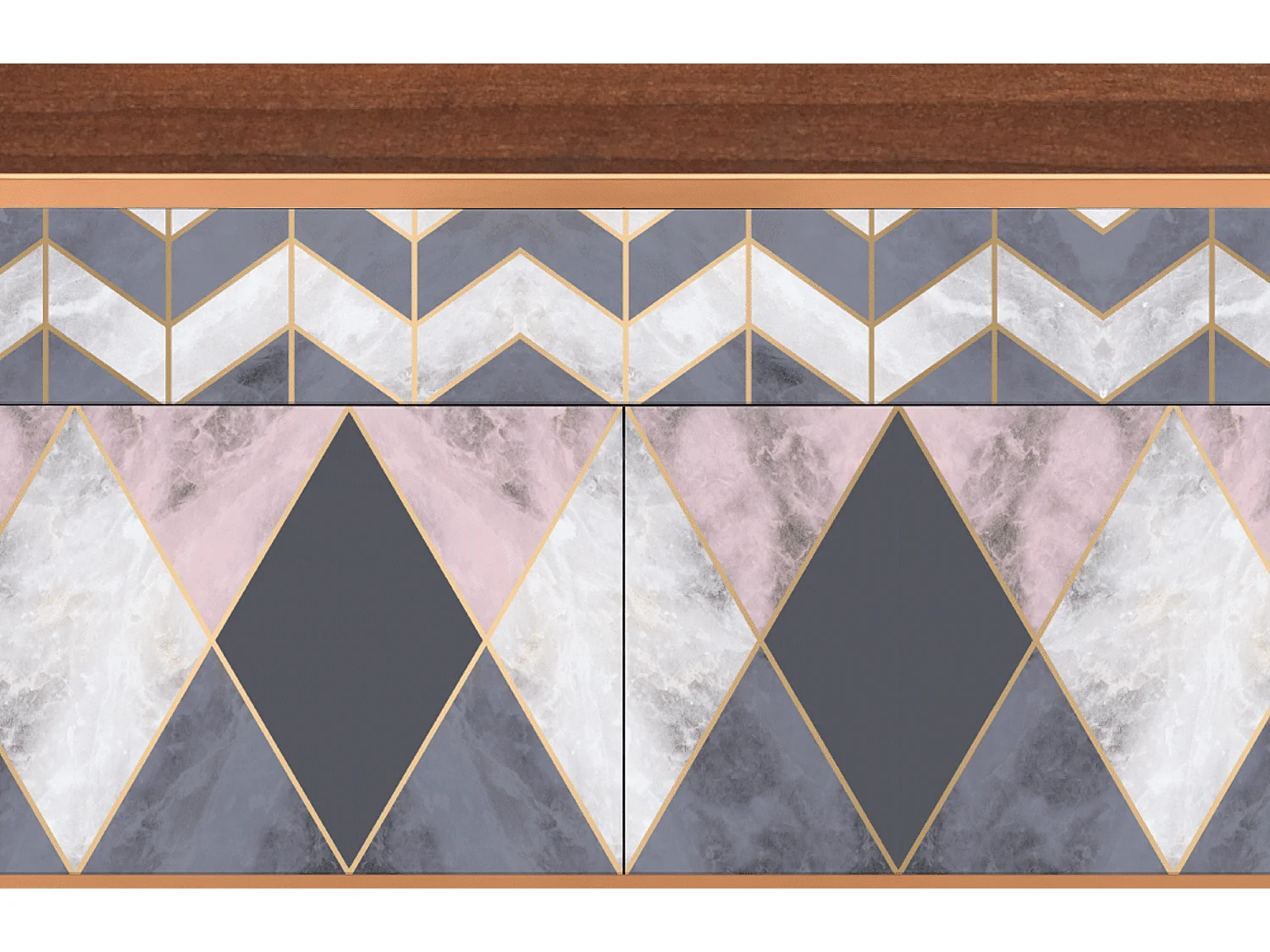 Kredens - 115x85x48 cm - BS4 - Ideal Harmony, Orzech