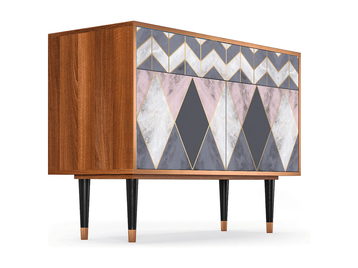 Buffet - 115x85x48 cm - BS4 - Ideal Harmony, Noyer