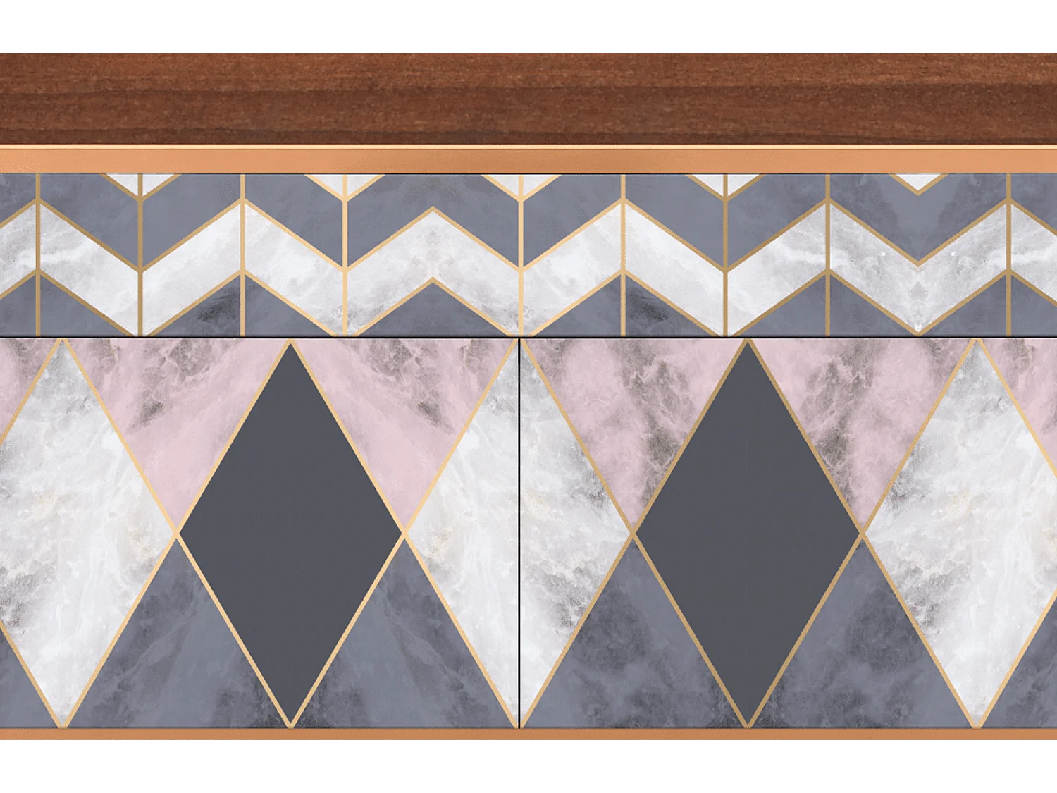 Credenza - 115x85x48 cm - BS4 - Ideal Harmony, Noce