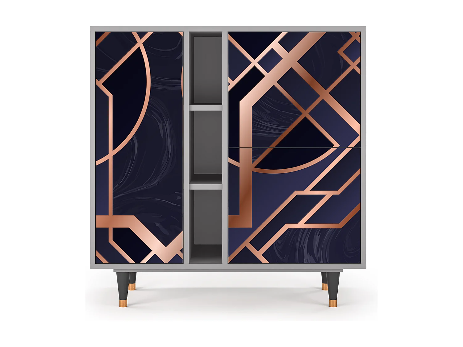 Dressoir - 94х96х41 cm - BS5 - Purple Temple, Grijs