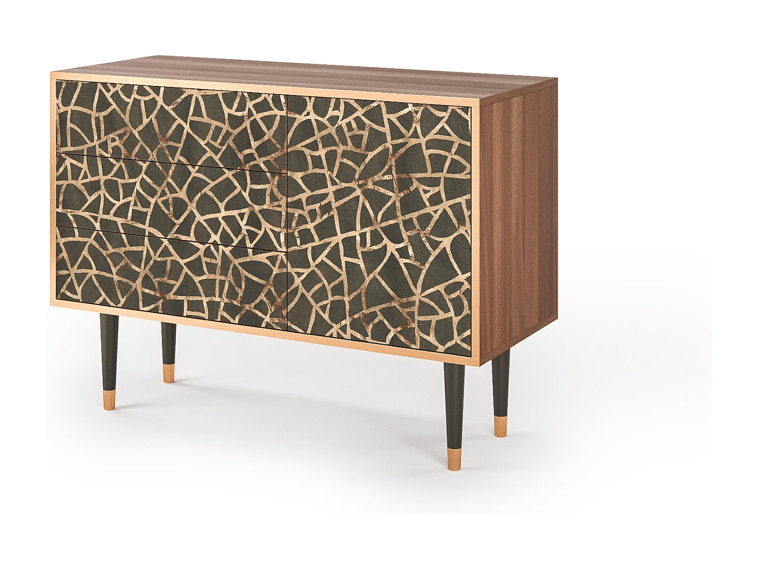 Dressoir - 115х84х41 cm - S3 - Enlarged Leaf, Walnoot