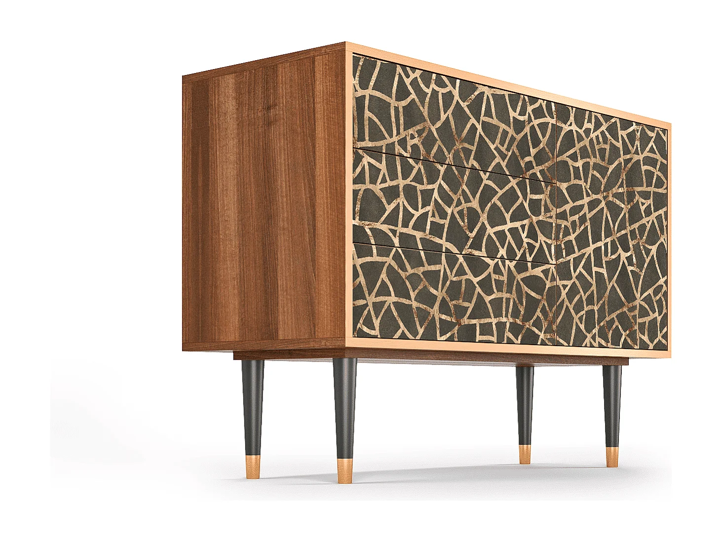 Credenza - 115х84х41 cm - S3 - Enlarged Leaf, Noce