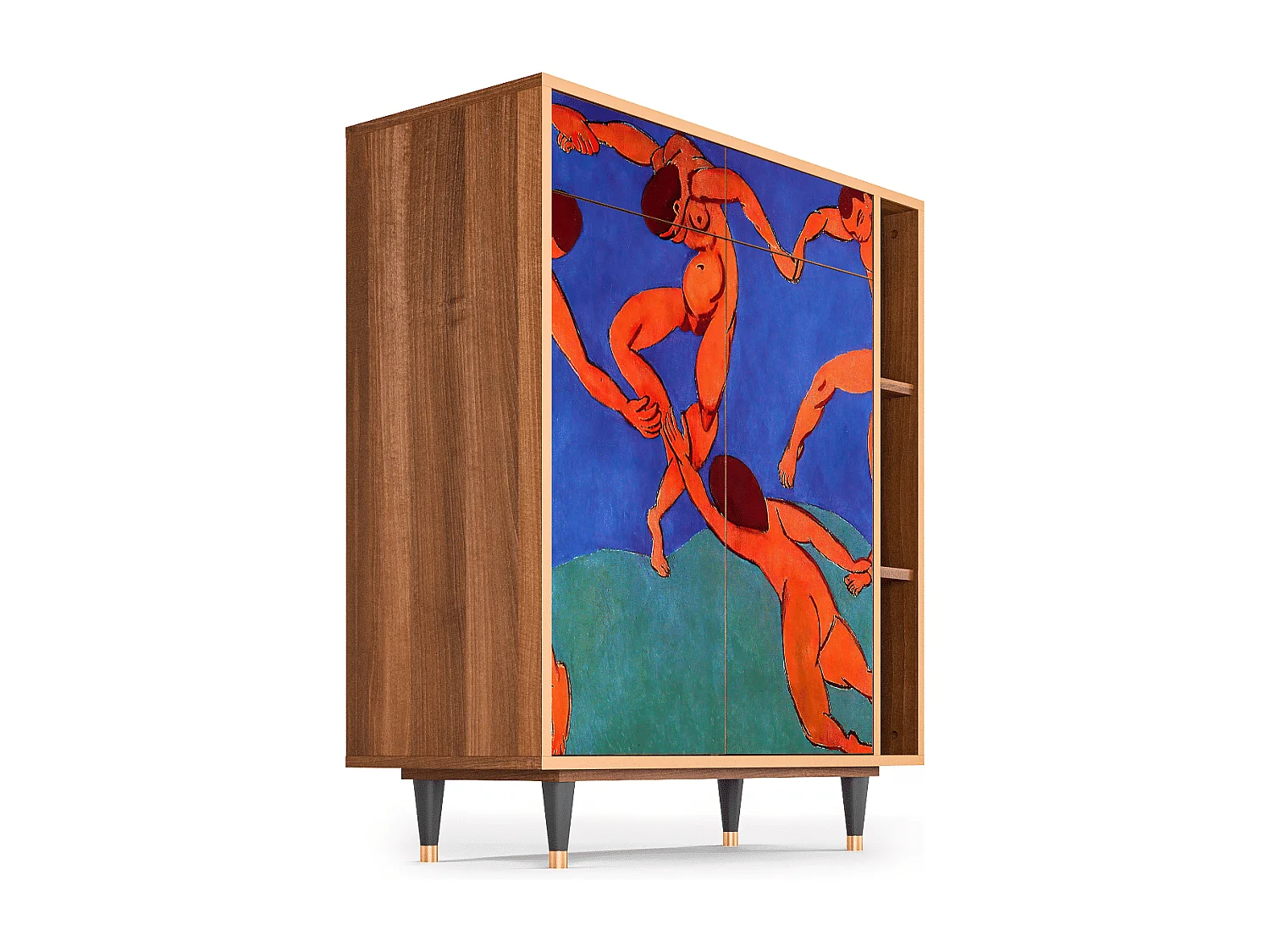 Kredens - 96х110х41 cm - BS6 - The Dance by Matisse , Orzech