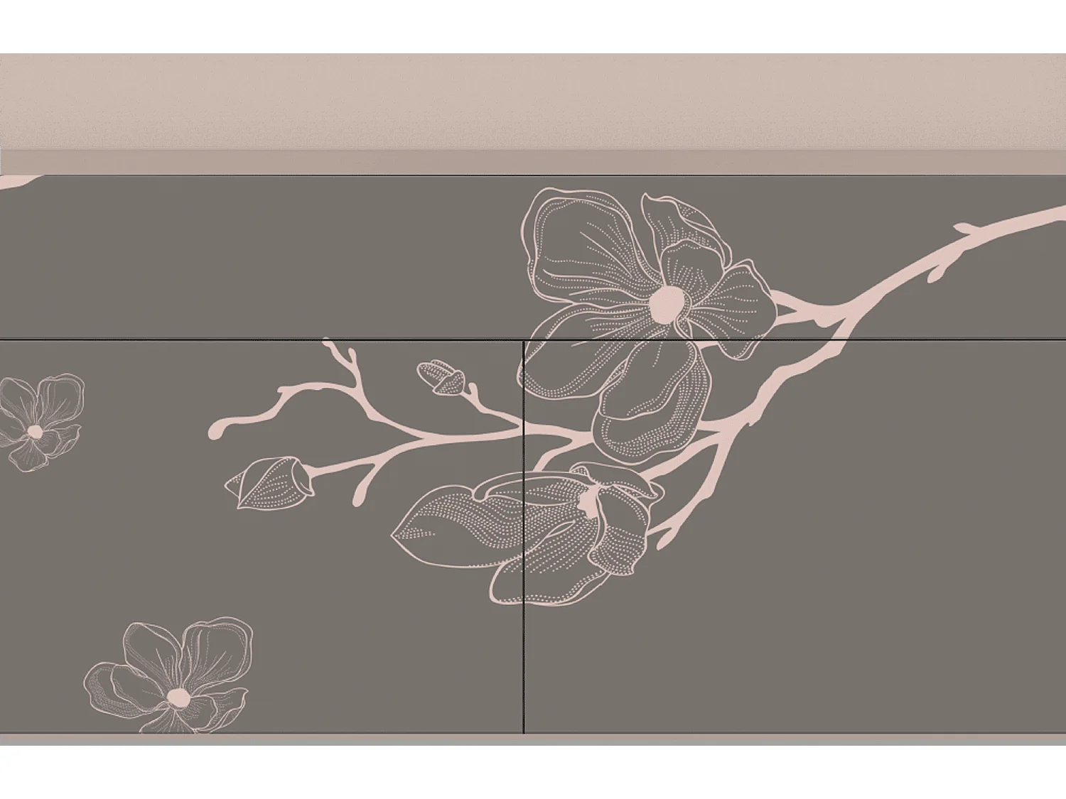 Buffet - 115x85x48 cm - BS4 - Cherry Blossom, Latte