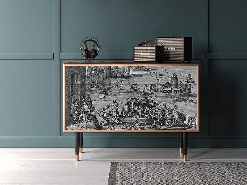 Kredens - 115x85x48 cm - BS4 - Saint Martin, Orzech