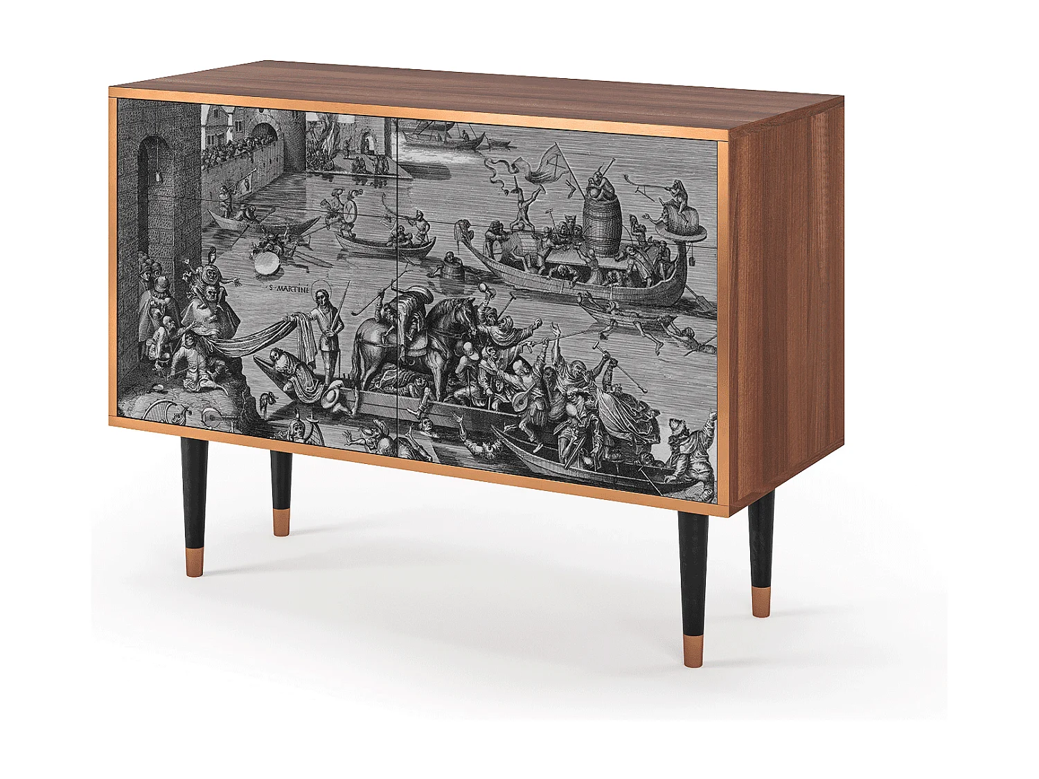 Kredens - 115x85x48 cm - BS4 - Saint Martin, Orzech