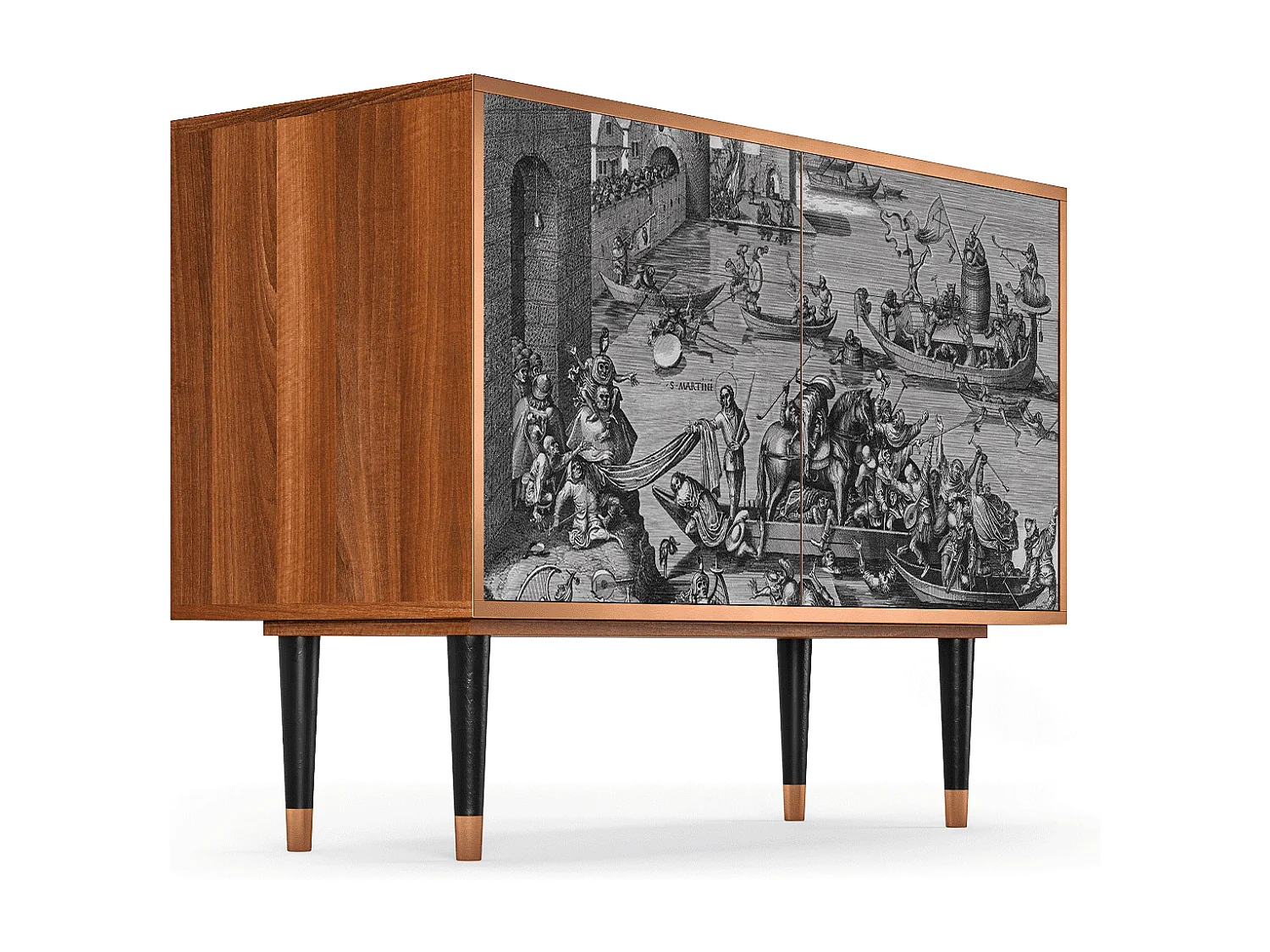 Kredens - 115x85x48 cm - BS4 - Saint Martin, Orzech