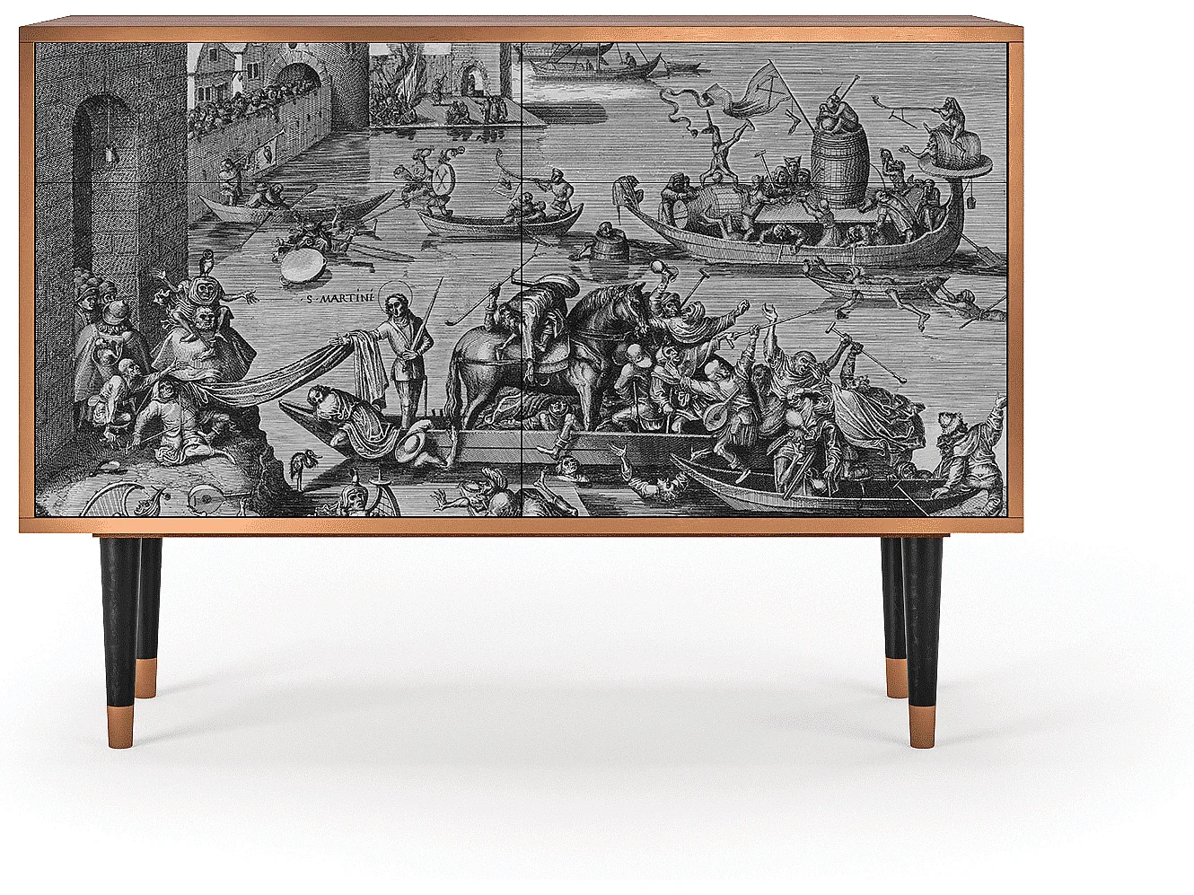 Kredens - 115x85x48 cm - BS4 - Saint Martin, Orzech