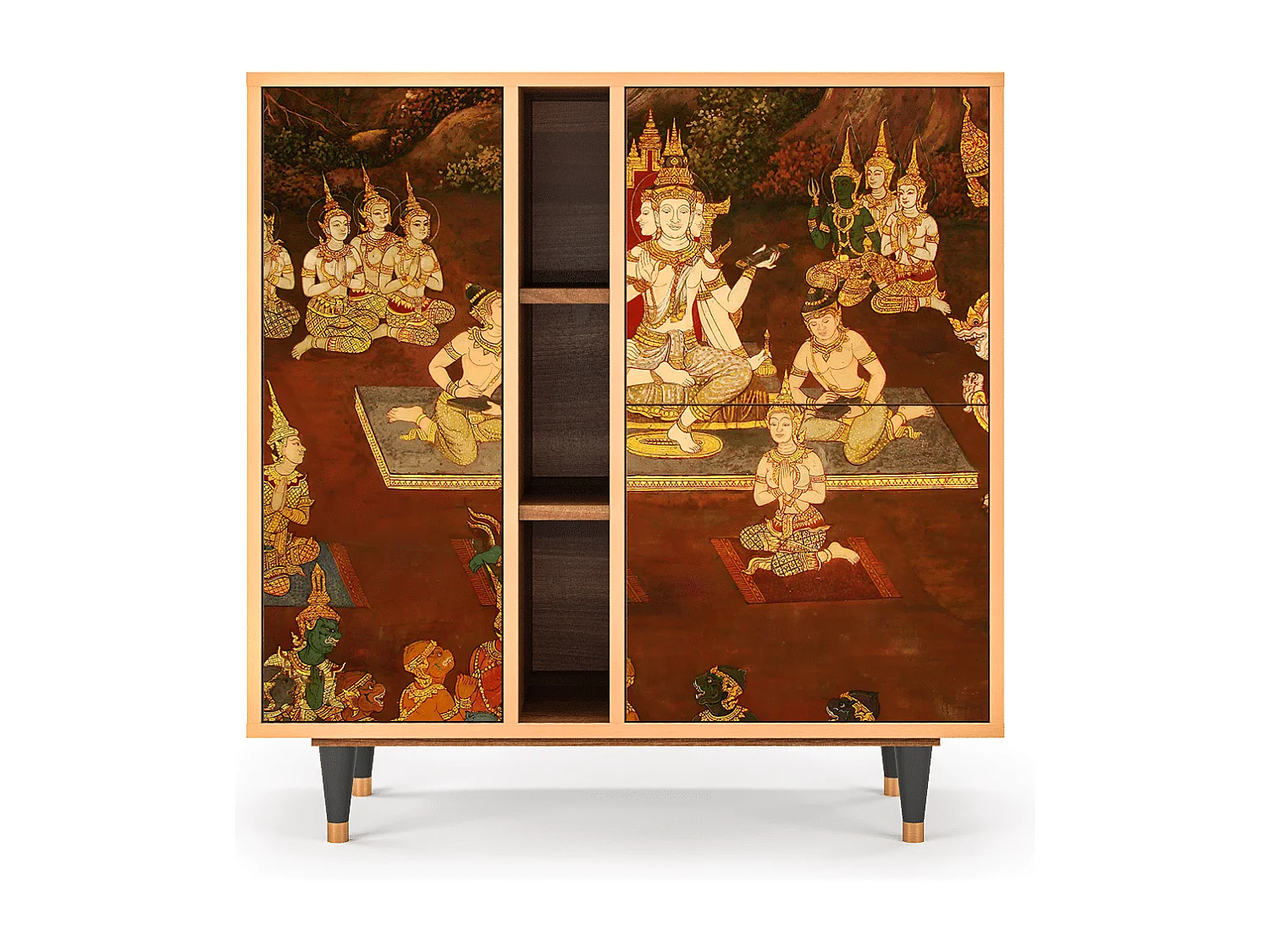 Kredens - 94х96х41 cm - BS5 - Malyavan, Orzech