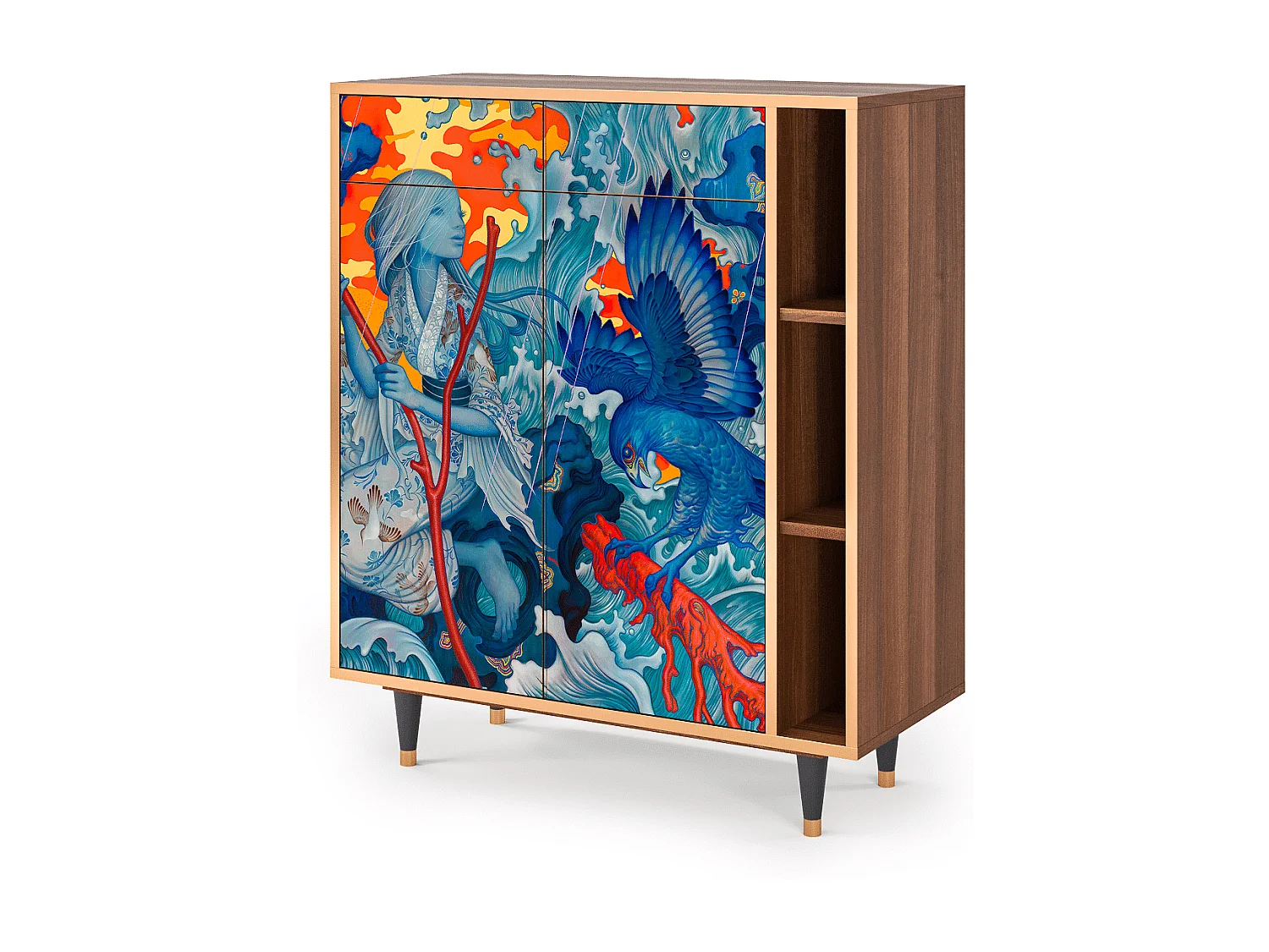 Credenza - 96х110х41 cm - BS6 - The Girl - James Jean, Noce