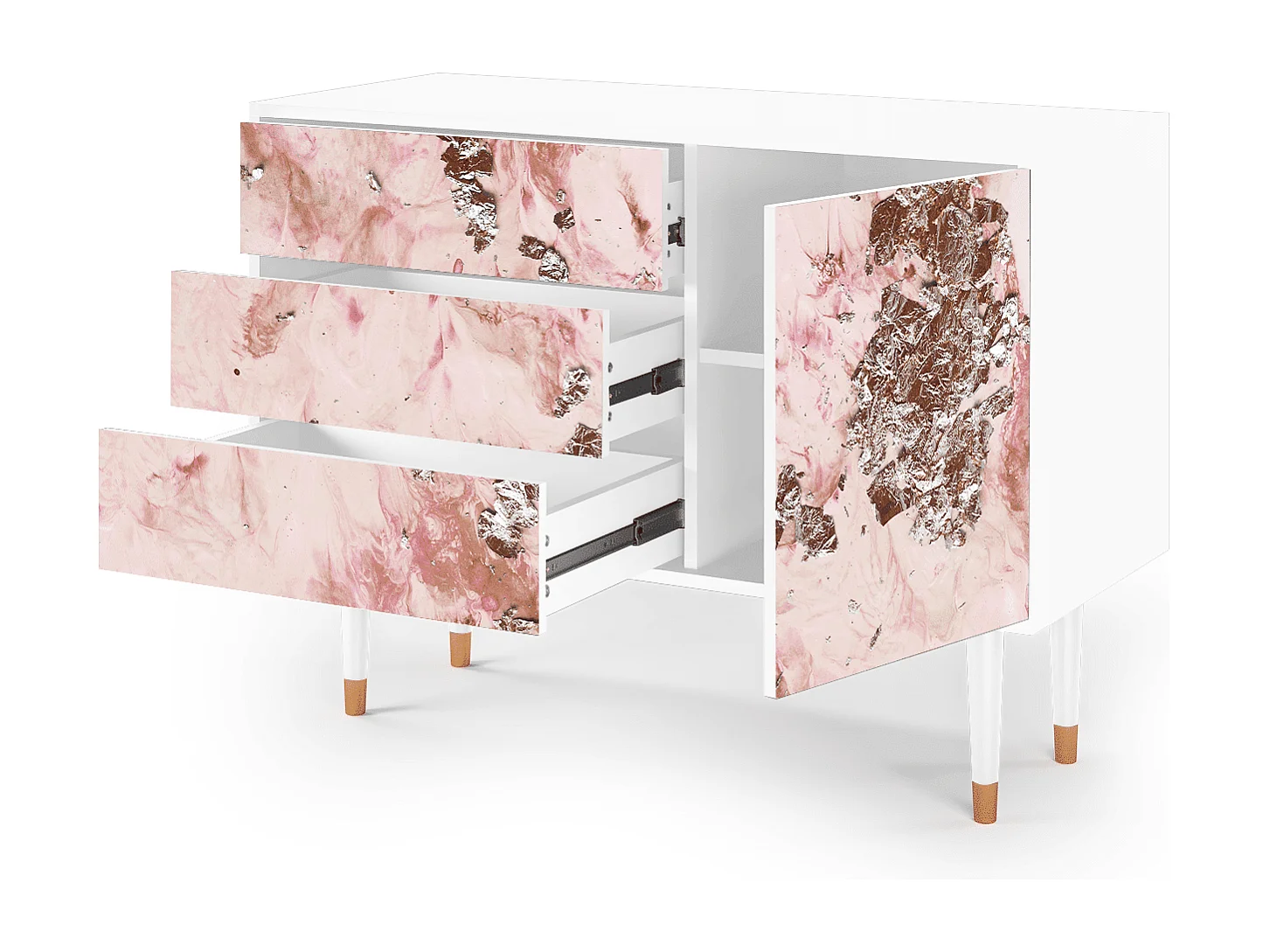 Credenza - 115х84х41 cm - S3 - Cotton Candy, Bianco