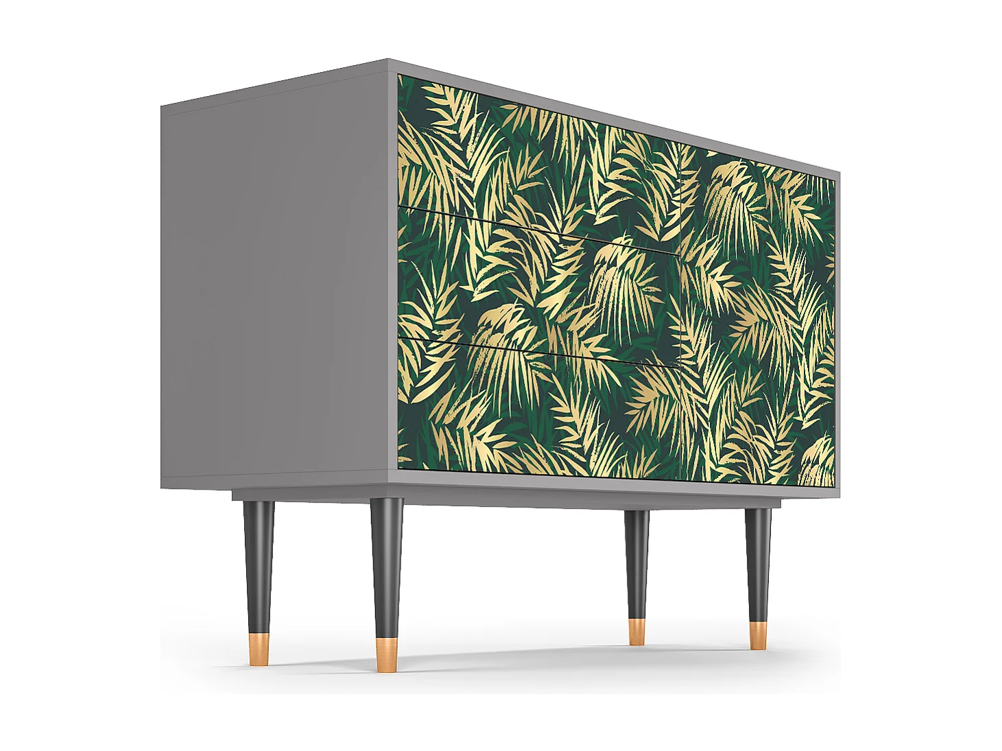 Credenza - 115х84х41 cm - S3 - Sunny Palm Tree, Grigio