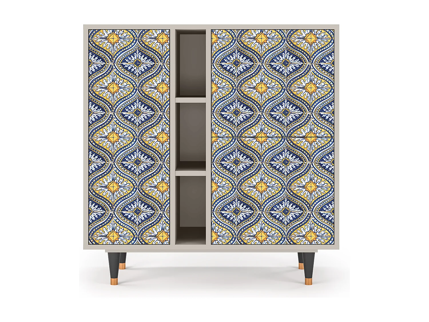 Aparador - 94х96х41 cm - BS5 - Illusory Pattern, Areia