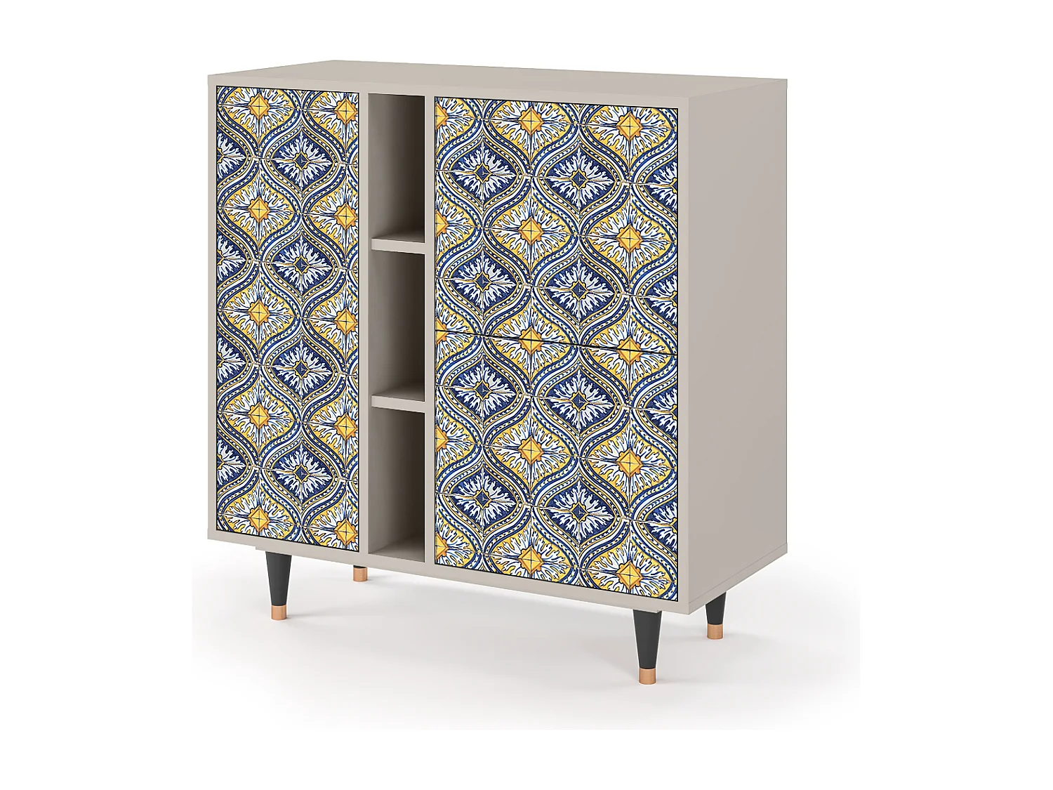 Aparador - 94х96х41 cm - BS5 - Illusory Pattern, Areia