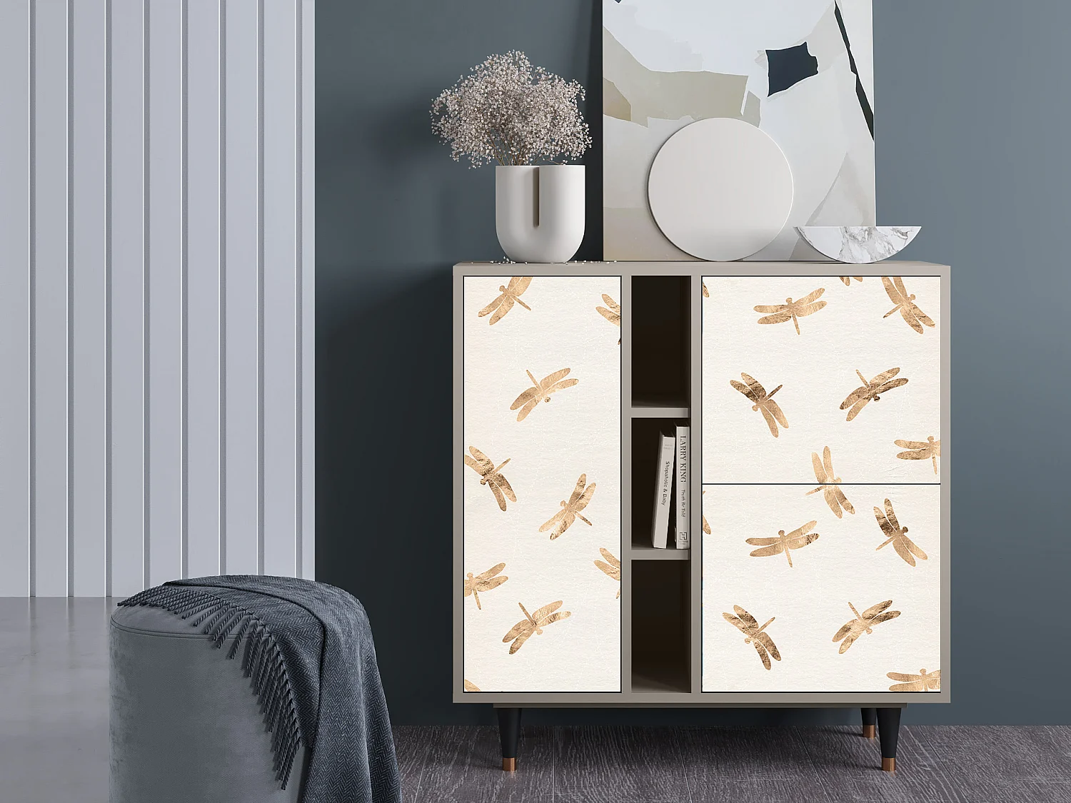 Buffet - 94х96х41 cm - BS5 - Nude Dragonflies, Sable