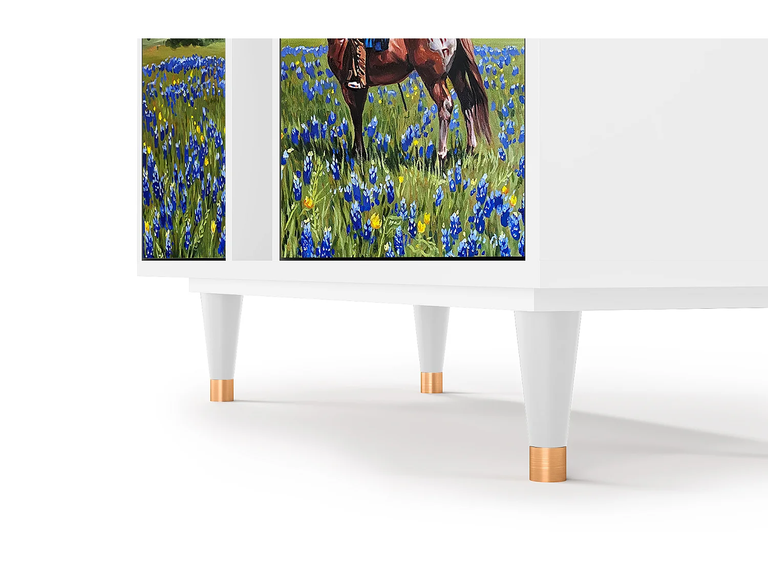 Kredens - 94х96х41 cm - BS5 - Thunderheads by Dean, Biały