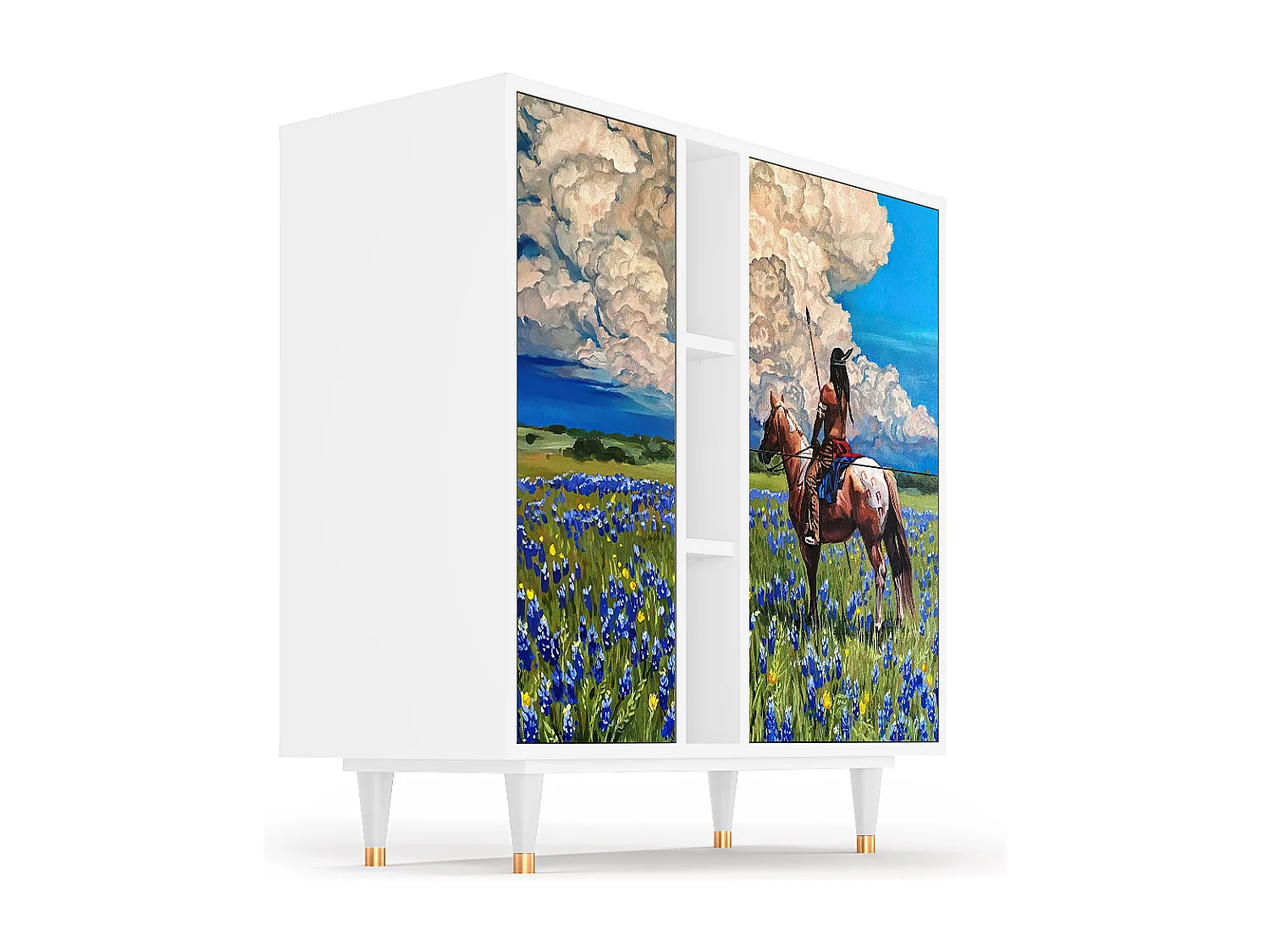 Dressoir - 94х96х41 cm - BS5 - Thunderheads by Dean, Wit