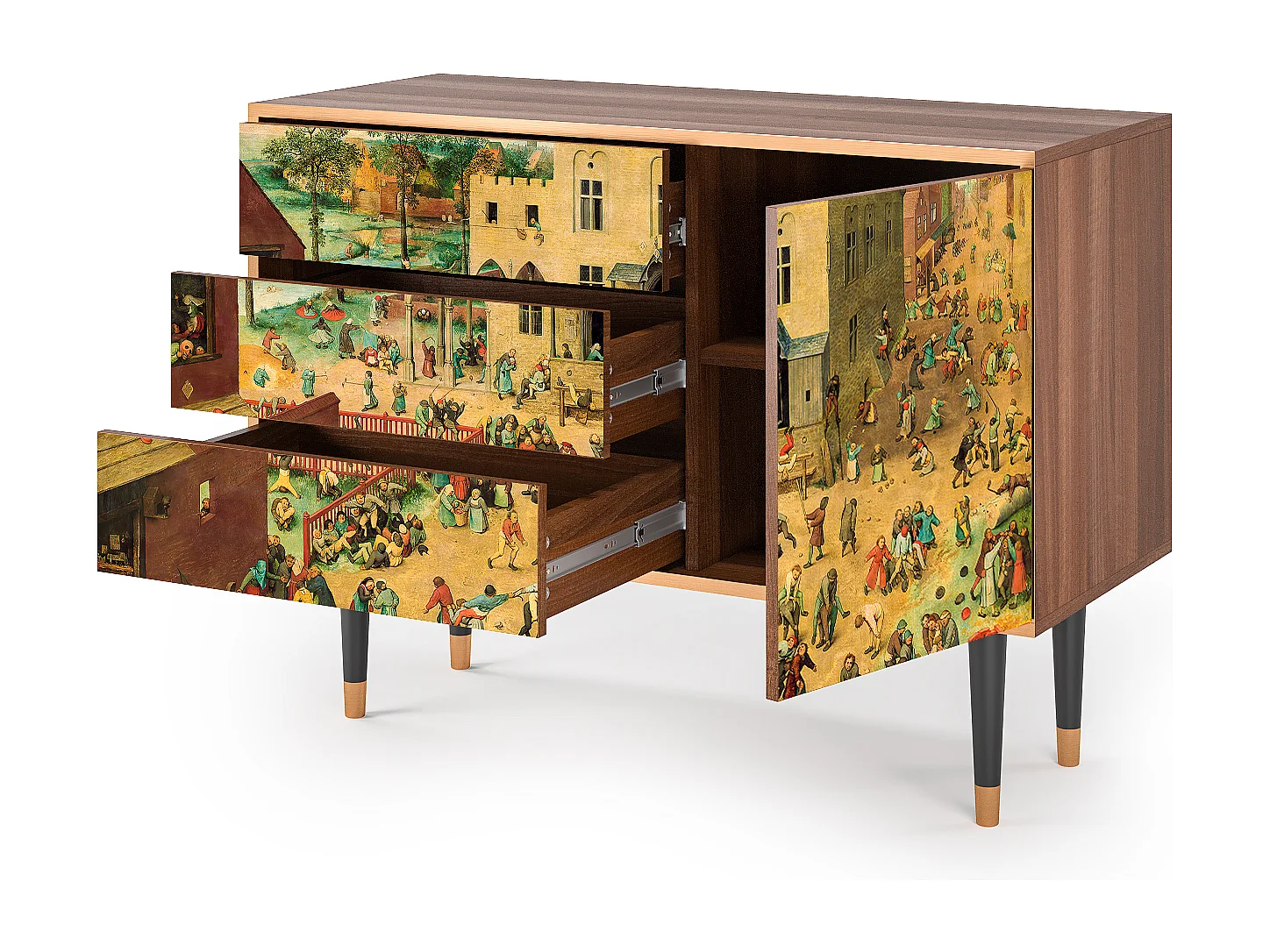 Credenza - 115х84х41 cm - S3 - Children Games, Noce