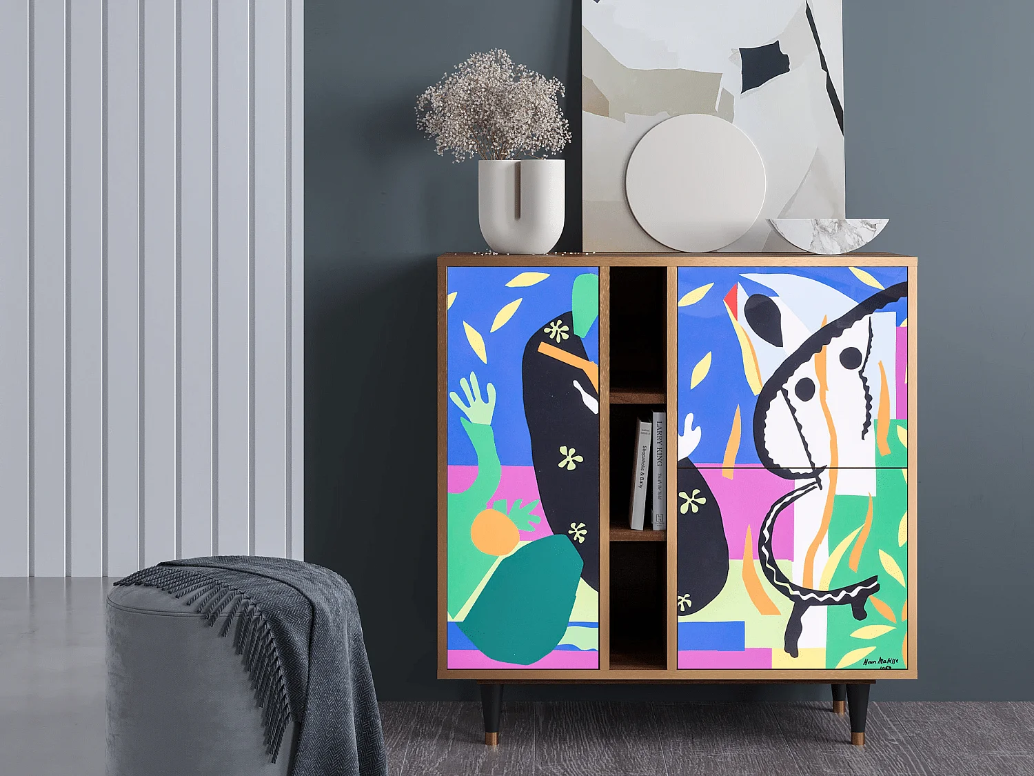 Buffet - 94х96х41 cm - BS5 - La Tristesse du Roi, Noyer