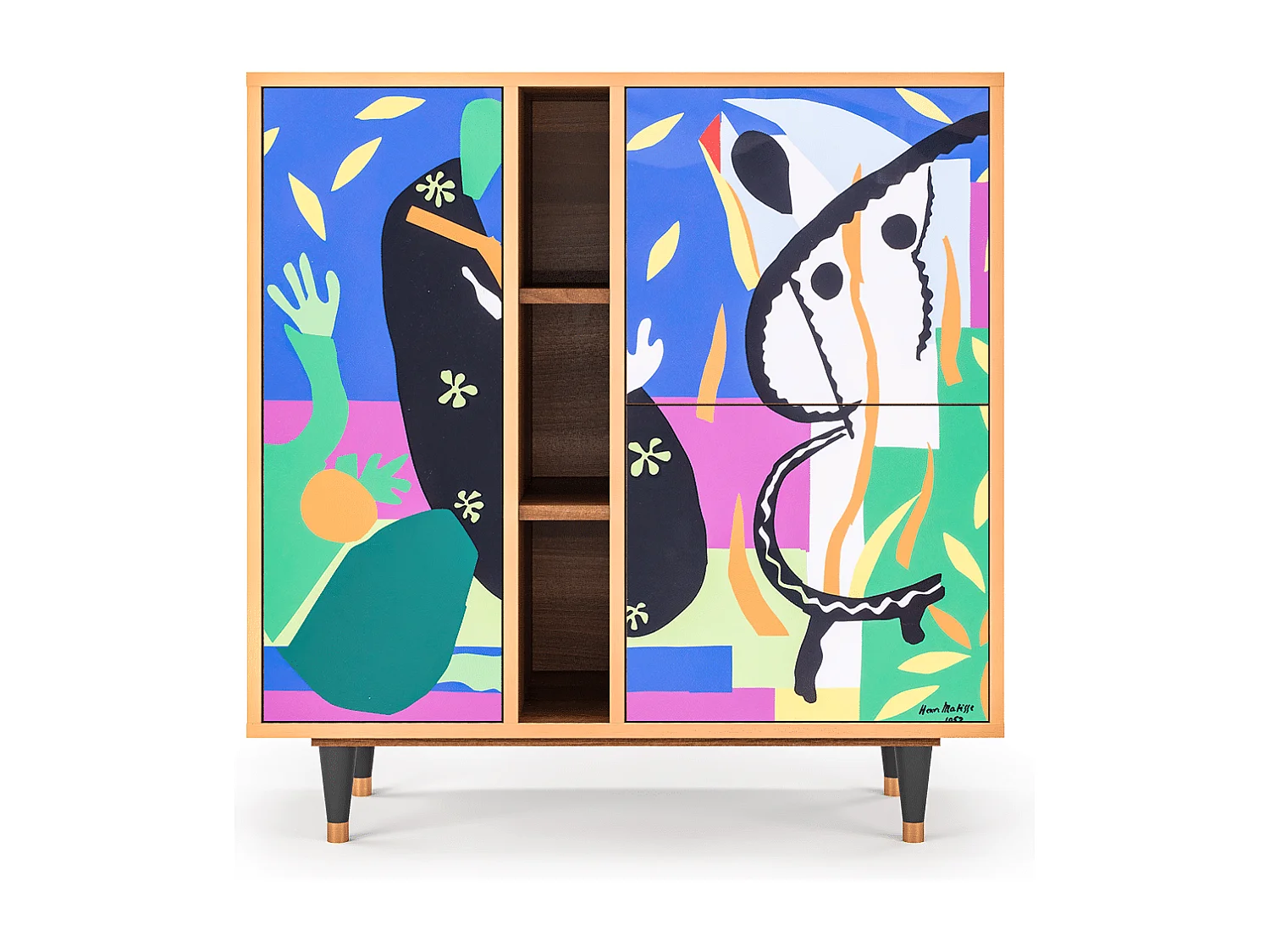 Kredens - 94х96х41 cm - BS5 - La Tristesse du Roi, Orzech