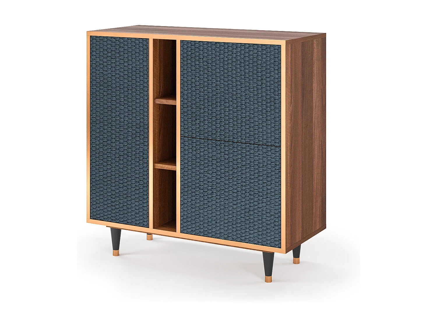 Credenza - 94х96х41 cm - BS5 - Knitted Pattern, Noce