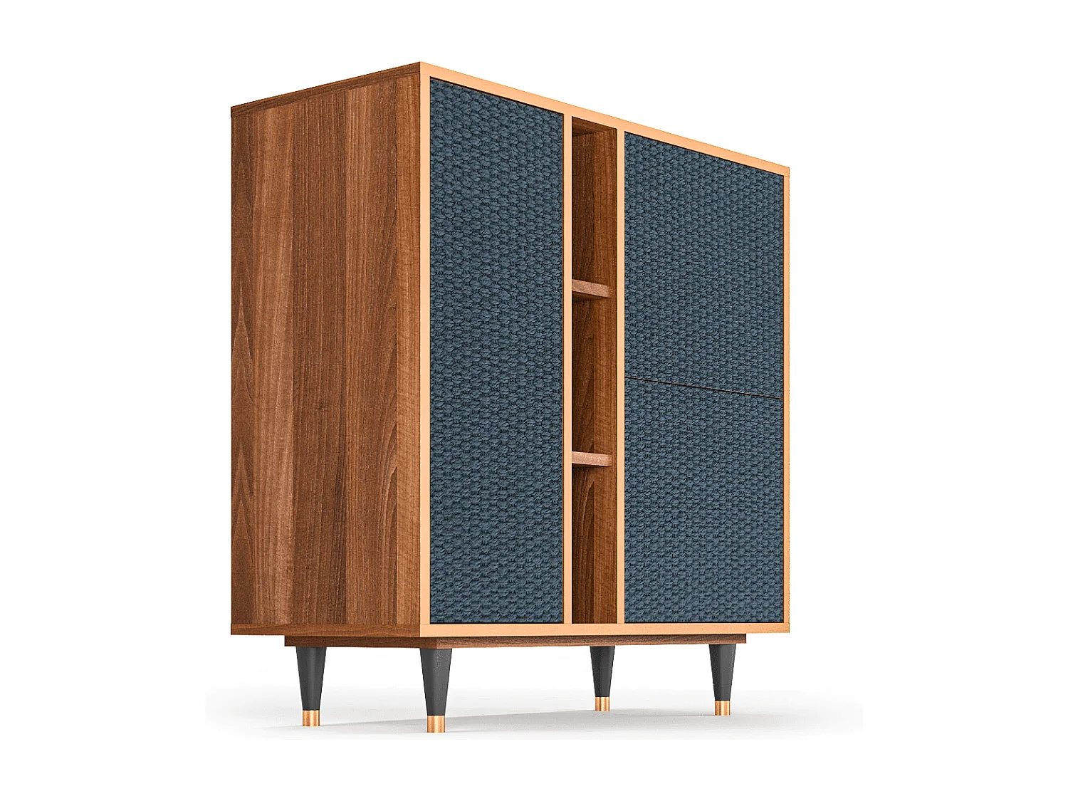 Credenza - 94х96х41 cm - BS5 - Knitted Pattern, Noce