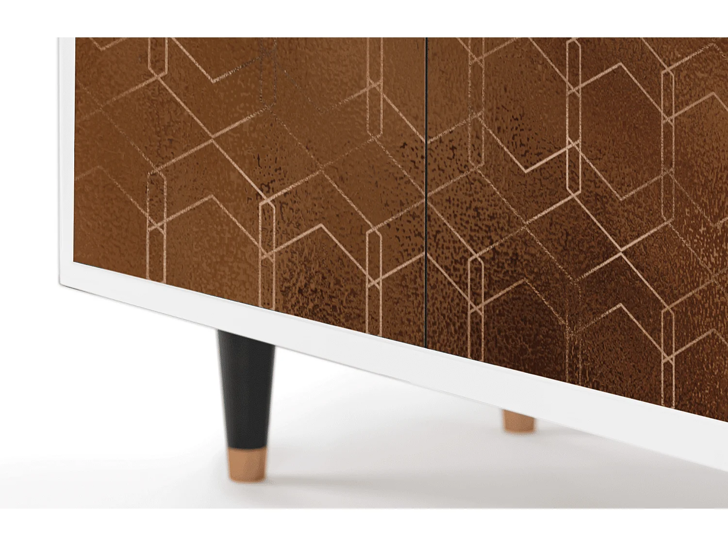 Aparador - 94x96x48 cm - BS3 - Chocolate Bar, Branco