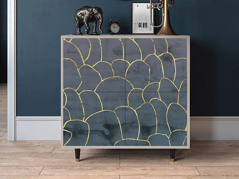 Kredens - 94x96x48 cm - BS3 - Blue Lagoon, Piaskowy