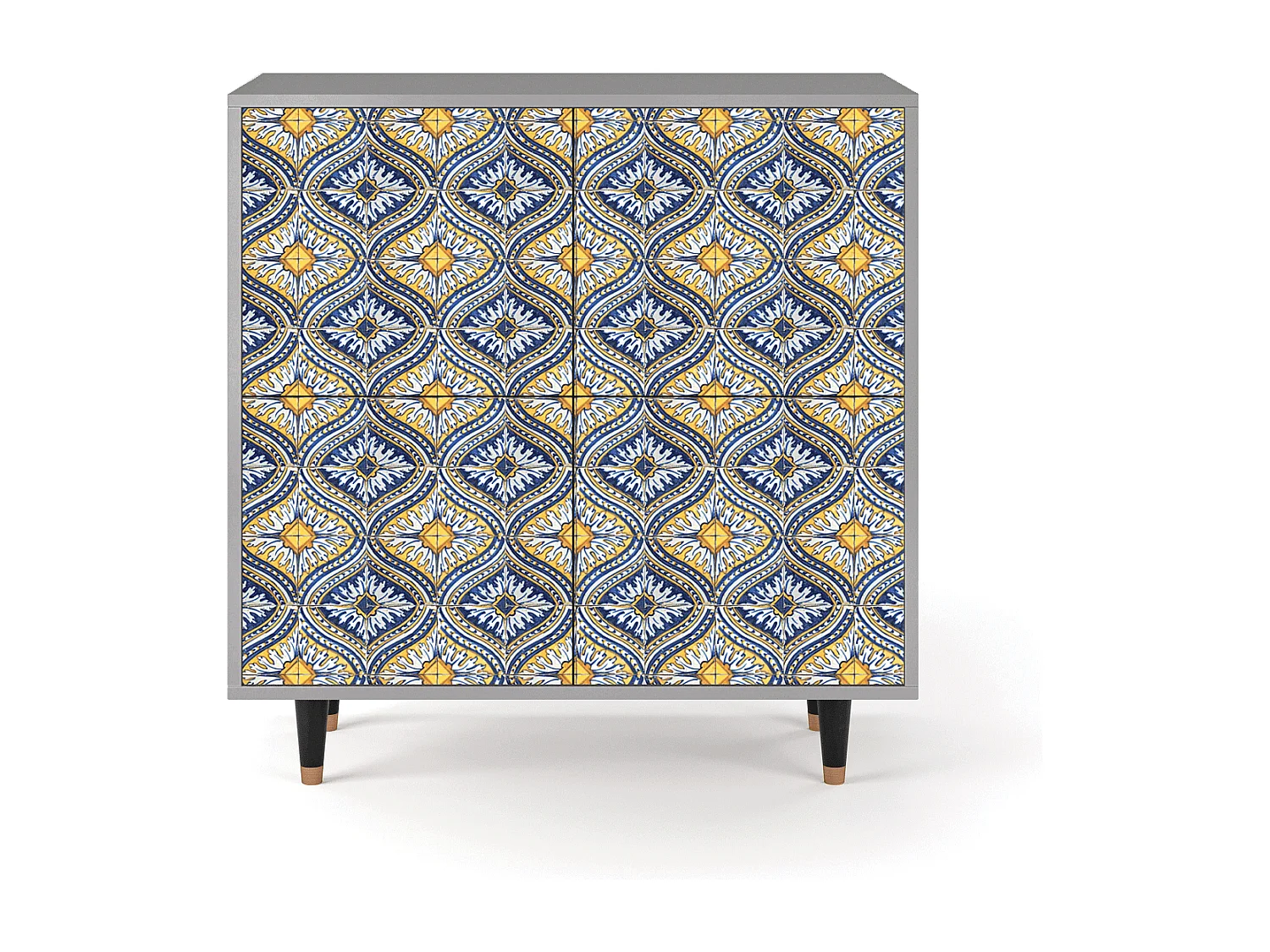 Buffet - 94x96x48 cm - BS3 - Illusory Pattern, Gris