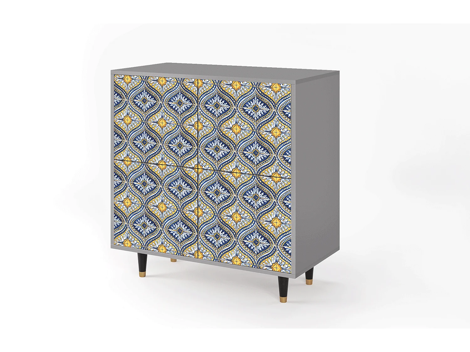 Buffet - 94x96x48 cm - BS3 - Illusory Pattern, Gris