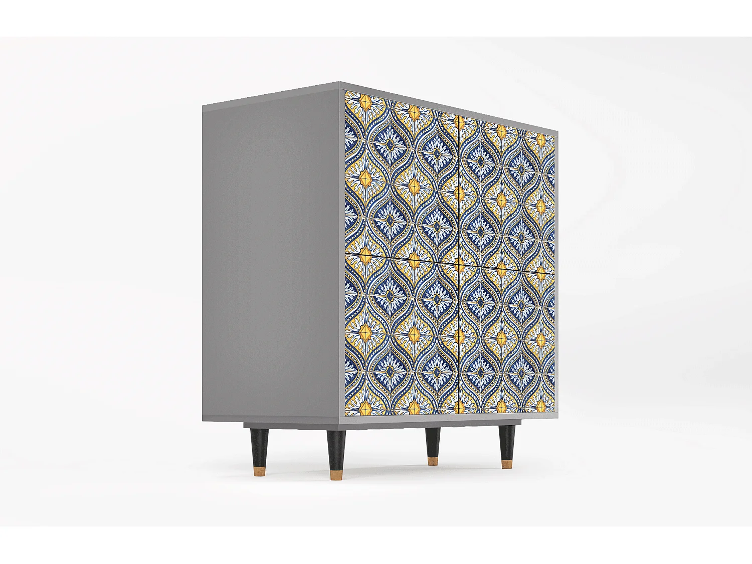 Buffet - 94x96x48 cm - BS3 - Illusory Pattern, Gris
