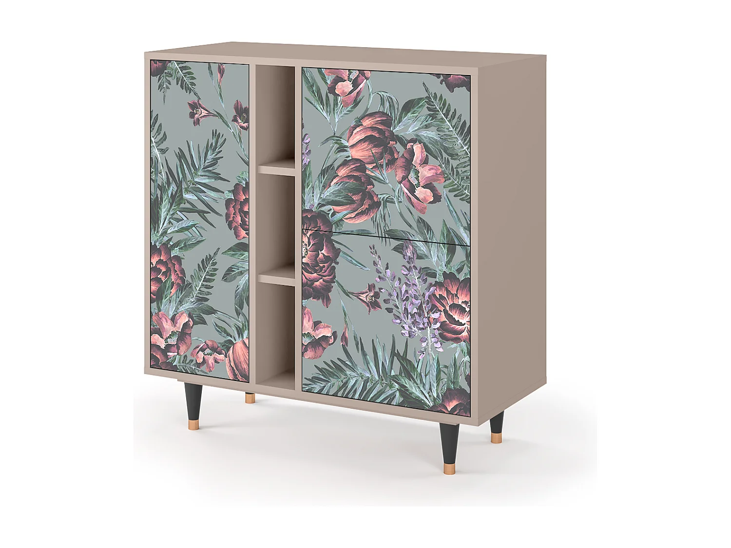 Buffet - 94х96х41 cm - BS5 - Light Peonies, Latte