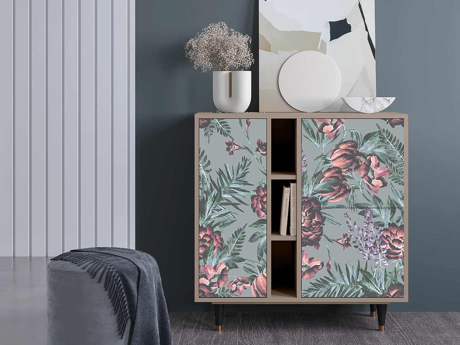 Buffet - 94х96х41 cm - BS5 - Light Peonies, Latte