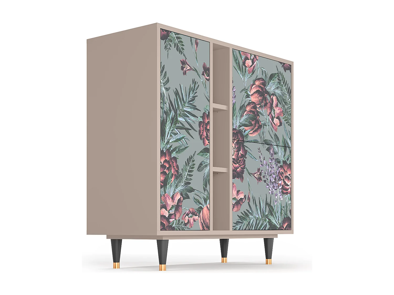 Buffet - 94х96х41 cm - BS5 - Light Peonies, Latte