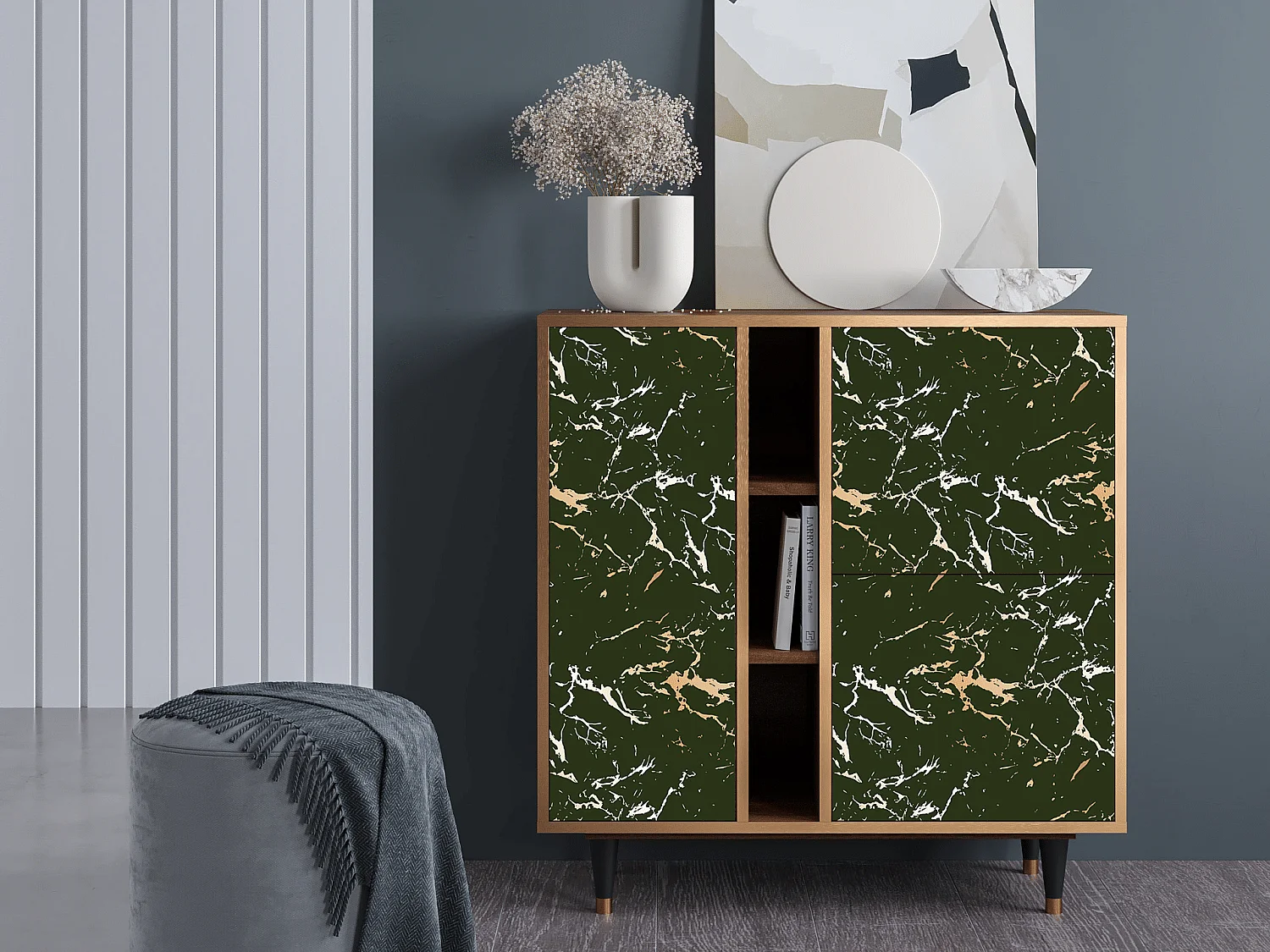 Dressoir - 94х96х41 cm - BS5 - Amazon Forest, Walnoot