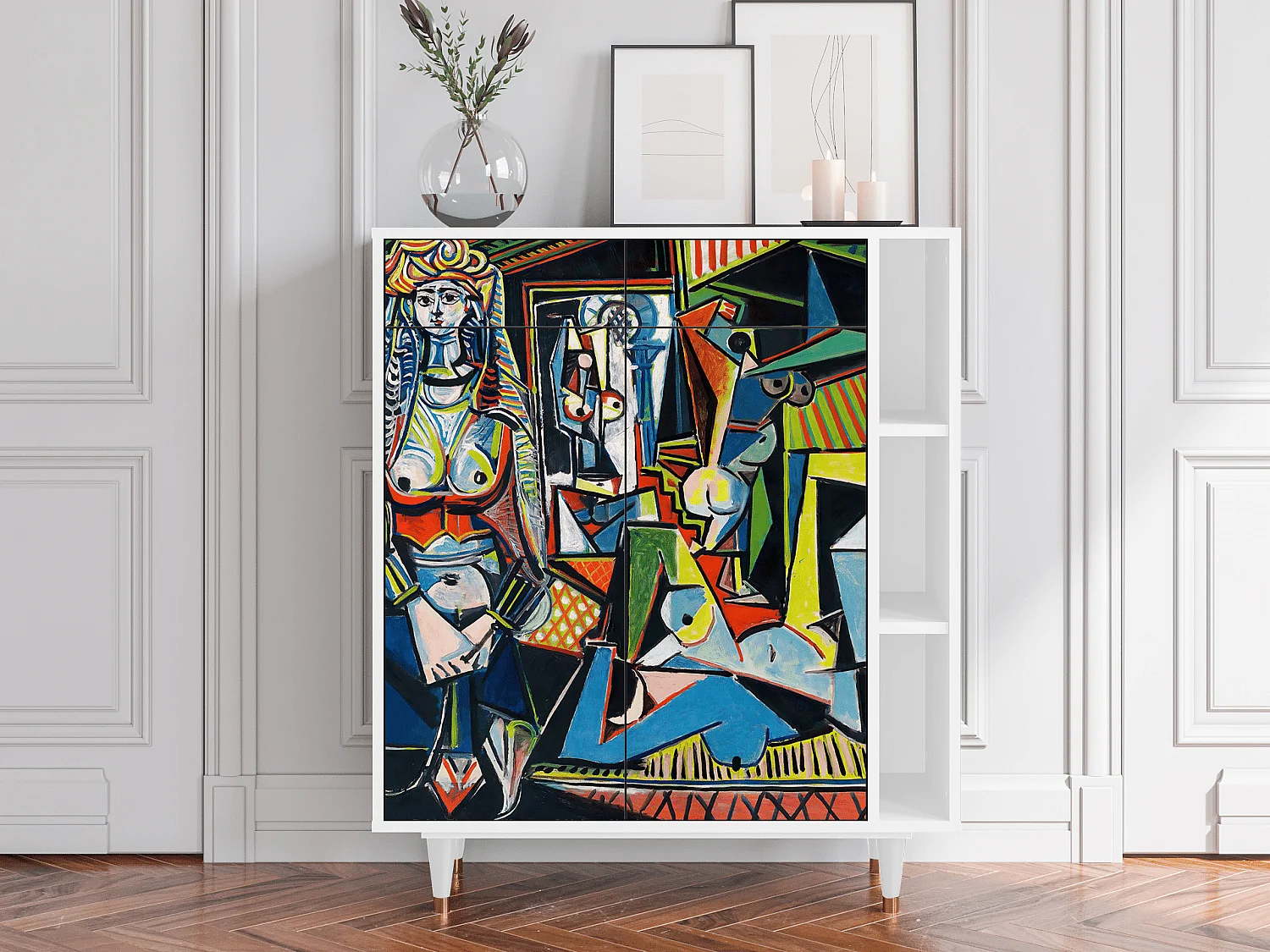 Sideboard - 96х110х41 cm - BS6 - Women of Algiers, Weiß