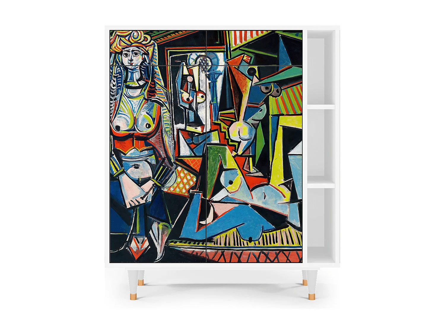 Dressoir - 96х110х41 cm - BS6 - Women of Algiers, Wit