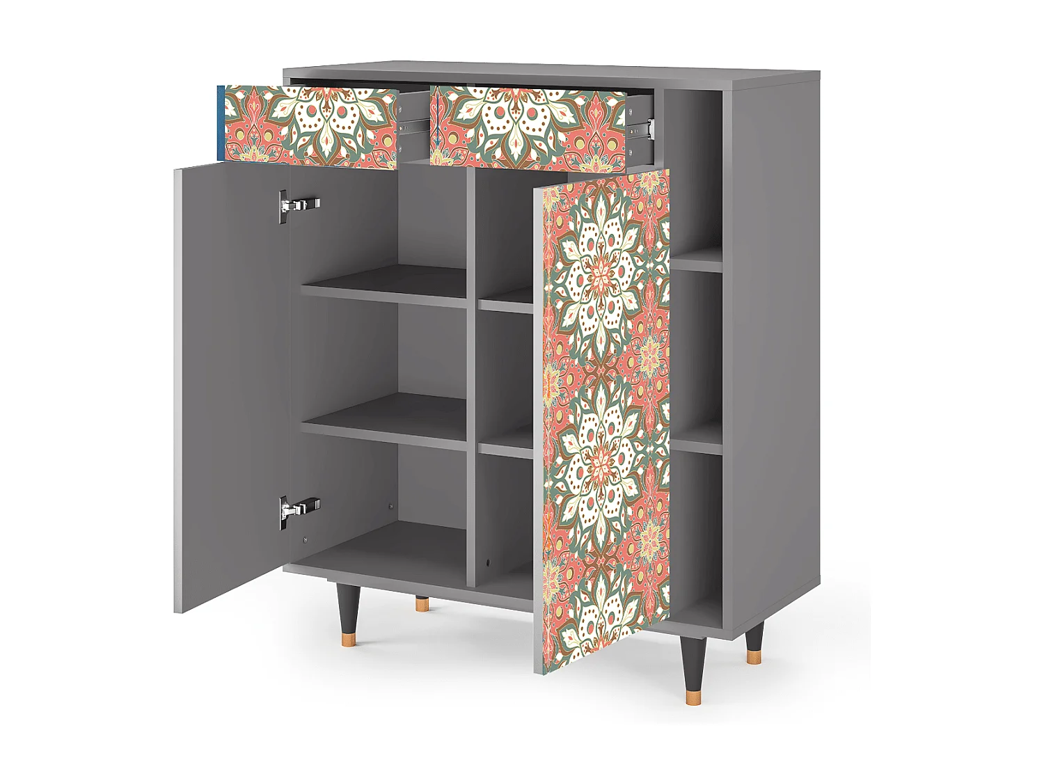 Credenza - 96х110х41 cm - BS6 - Peach Grove, Grigio