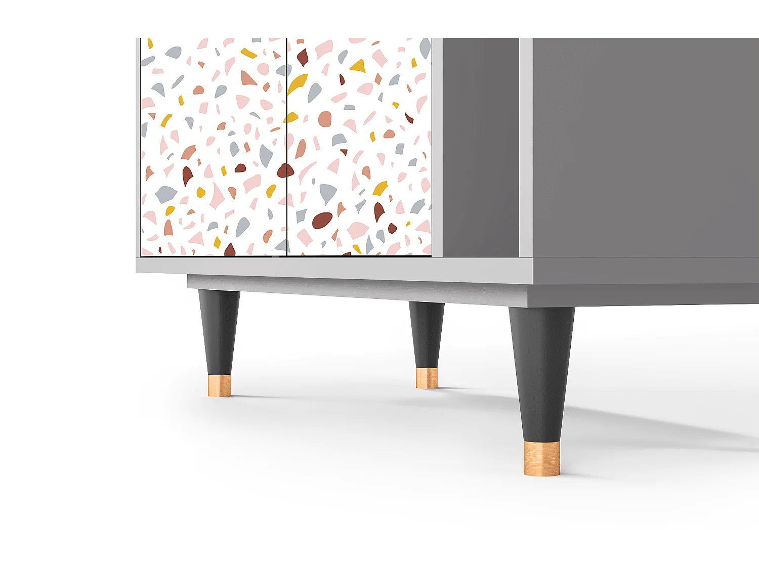 Kredens - 96х110х41 cm - BS6 - Marmelade Cheese, Szary