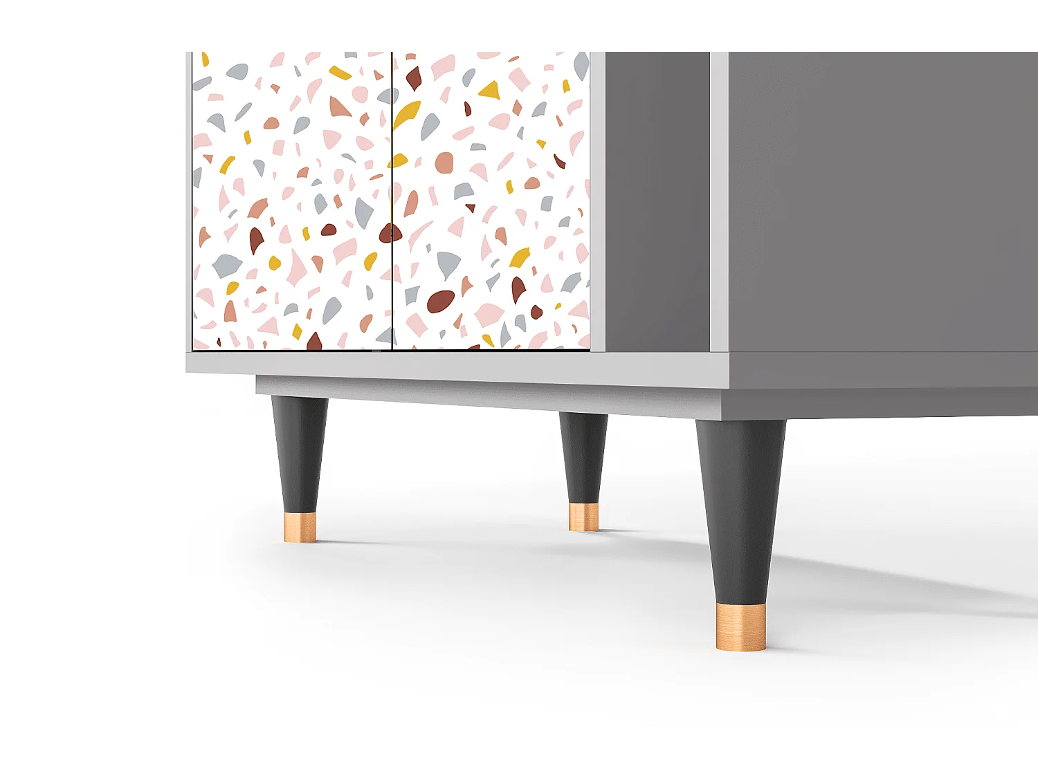 Kredens - 96х110х41 cm - BS6 - Marmelade Cheese, Szary