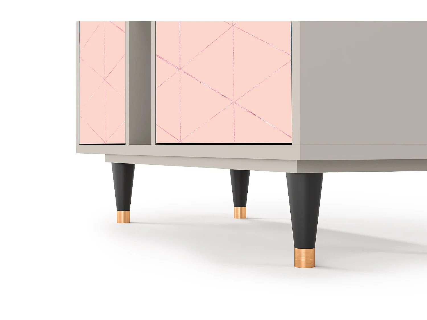 Kredens - 94х96х41 cm - BS5 - Rose Quartz, Piaskowy